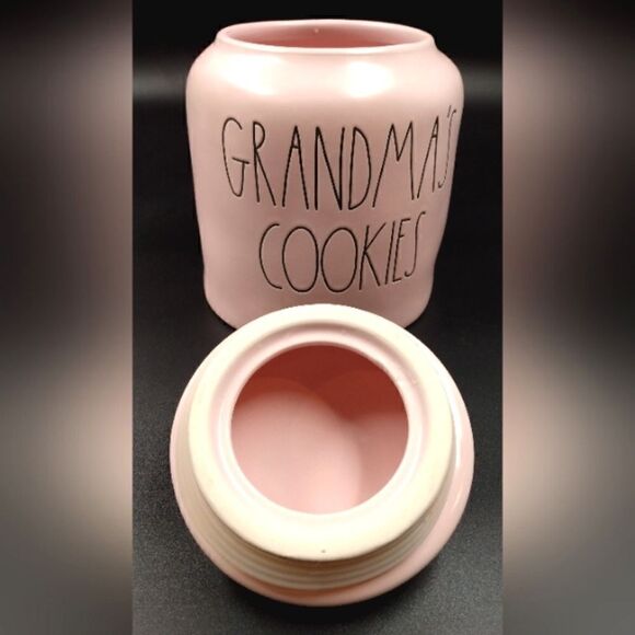 Rae Dunn Magenta Large Cookie Jar Grandma's Cookies Pink - Picture 9 of 14